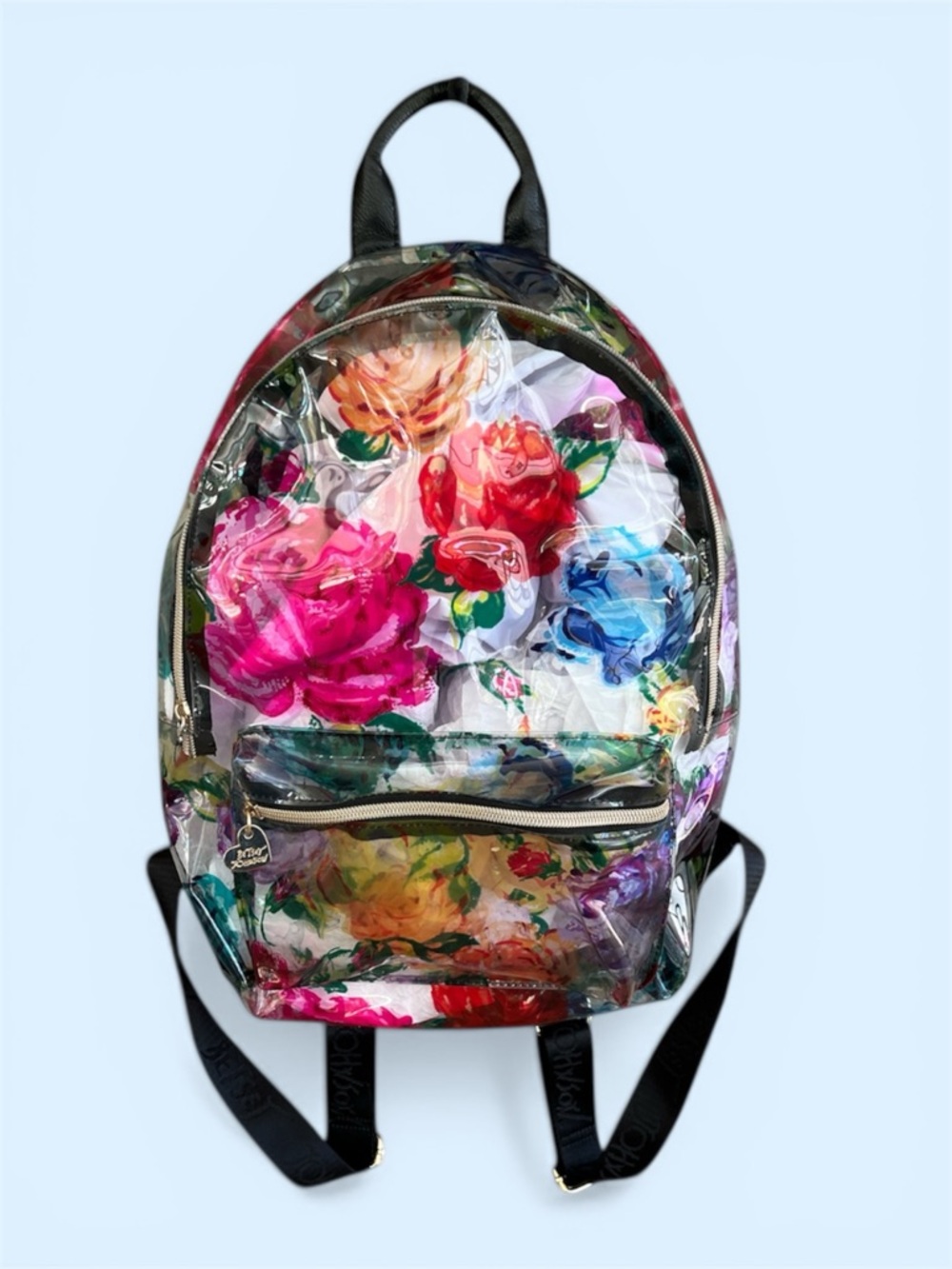 Betsey Johnson Floral Clear Backpack - Pink Multi